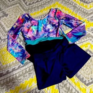 Girls gymnastics outfit. Size large but runs small. Still has tags